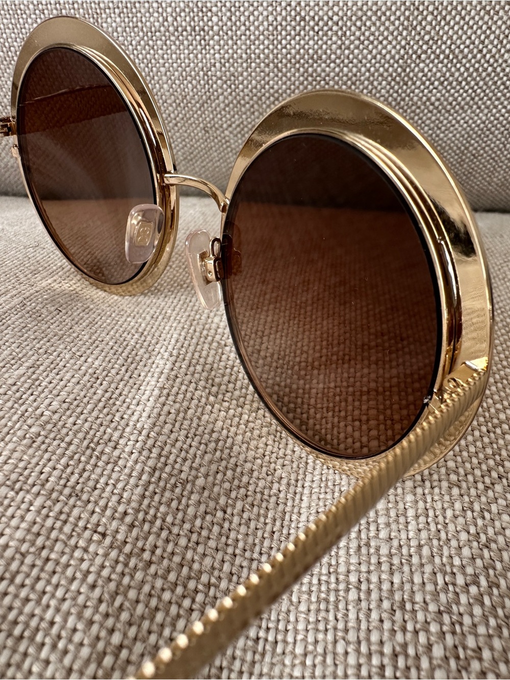 Dolce & Gabbana Gold Tone/Havana DG2179 Round Sunglasses - Picture 6 of 16